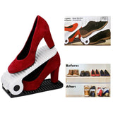 Shoe Organizers – Set of 2 Adjustable Shoe Holders | Space-Saving, Tidy & Efficient Storage – 26 x 10 x 8 cm