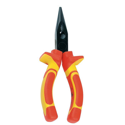 Brüder Mannesmann VDE Telephone Pliers Straight 160mm – Green Line Series | Professional Quality, Safe up to 1000V, Ergonomic & Durable