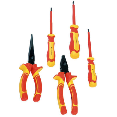 Brüder Mannesmann VDE Electrician's Tool Set 5-piece – Professional, Safe & Ergonomic
