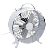 Excellent Electrics Retro Bureauventilator – Metalen Ventilator 26cm – Stil & Krachtig – 2 Snelheden – Wit
