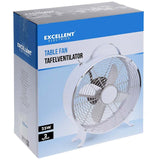 Excellent Electrics Retro Bureauventilator – Metalen Ventilator 26cm – Stil & Krachtig – 2 Snelheden – Wit