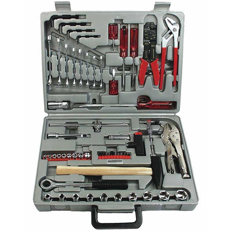 Brüder Mannesmann Gereedschapset 100-delig – All-in-One Kluskoffer met Hoogwaardige Tools