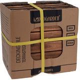 Progarden Wooden Decking Tile - Acacia - 30X30Cm - Set Of 9 - 0.81M2