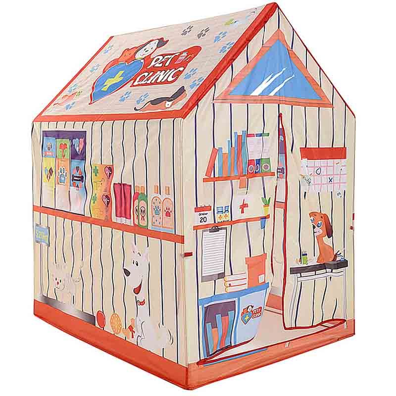 Kids Play Tent Veterinarian – Play Clinic for Animal Lovers | Sturdy & Fun Play Tent with Animal Print | Easy to Set Up & Ideal for Indoors