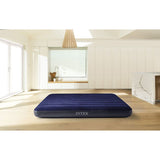 Intex Luxury Air Mattress 2 Person – 191x137x25 cm – Plush Comfort, Fiber-Tech Technology & Quick-Fill 2-in-1 Valve