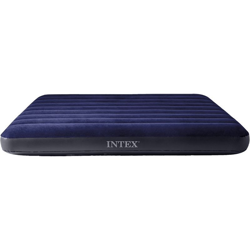 Intex Luxury Air Mattress 2 Person – 191x137x25 cm – Plush Comfort, Fiber-Tech Technology & Quick-Fill 2-in-1 Valve