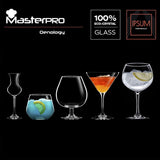 Bergner Masterpro Waterglazen – 380 ml – Kristalglas – Set van 2