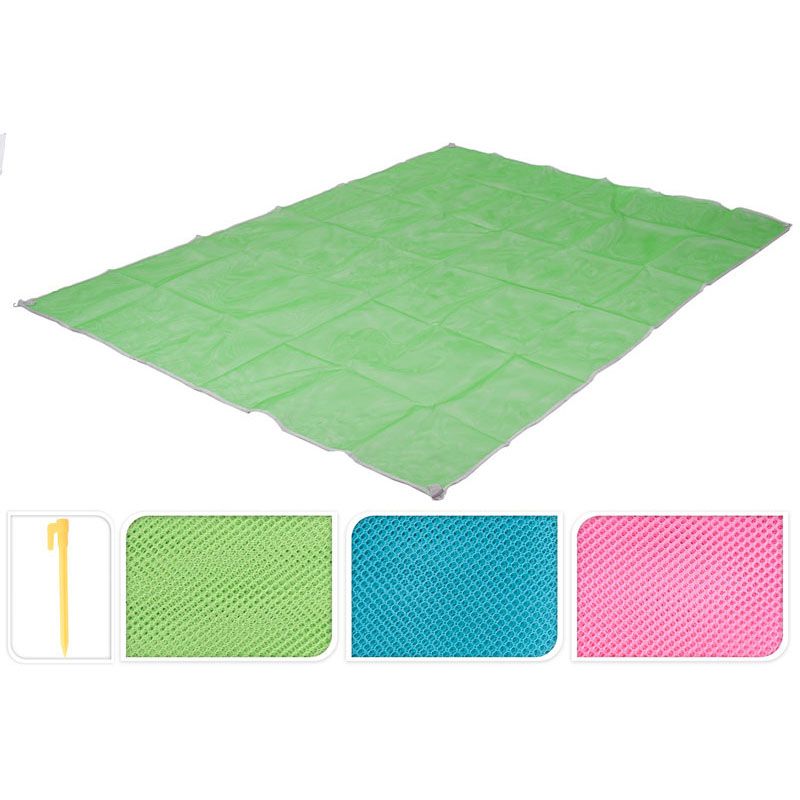 Ultieme Comfort! Probeach Zandvrije Strandmat - Groen | Waterafstotend & Opvouwbaar – 200x150 cm