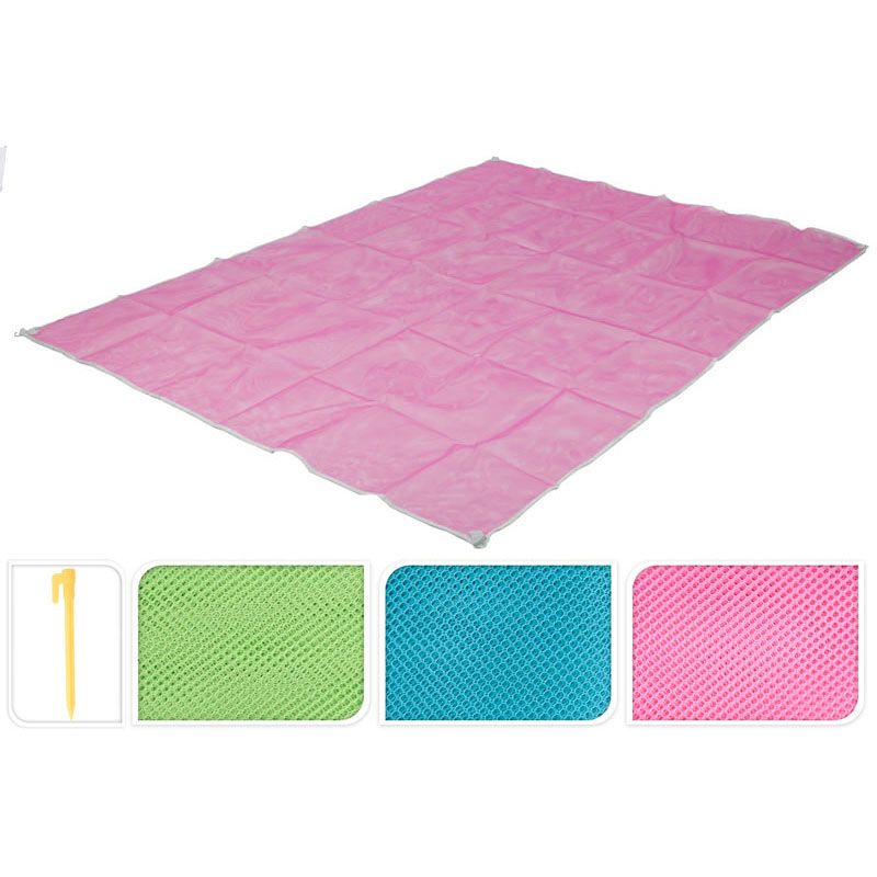 Probeach Sand-Free Beach Mat Pink – Ultralight, Water-Repellent & Compact Foldable – Extra Large 200x150 cm Picnic Blanket with Sturdy Pegs