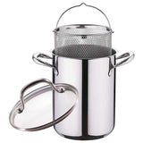 Ceruzo Aspergepan Ø16 cm – 4,2L RVS | Voor Asperges & Pasta, Inclusief Inzetmand