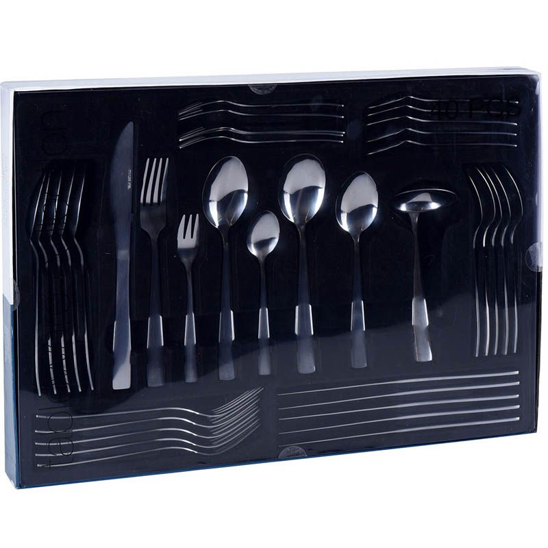 Luxe Excellent Houseware Cutlery Set – 40-Piece | Complete 6-Person Stainless Steel Set