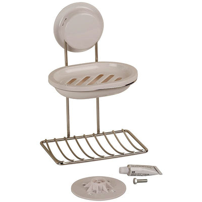 Alpina Dubbele Zeephouder – Modern, Sterk & Praktisch – RVS Wandhouder Met Zeepbak