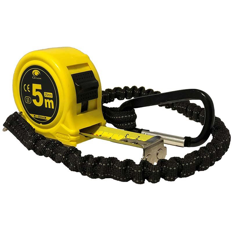 Q Flexx Robuuste Rolbandmaat 5m – Met Magnetische Eindhaak & Anti-Shock Koord – Veilig & Duurzaam