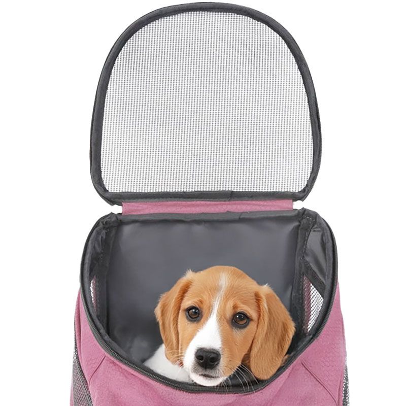 Ceruzo Dog Backpack - For Cats and Dogs up to 10 kg - Pink